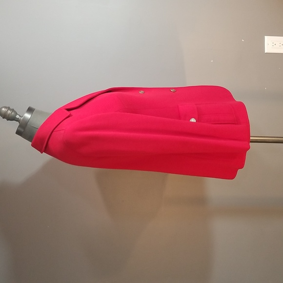 Fred Perry wool womens red blazer.  Oozing of quality.  Size 10 US fully lined - Picture 5 of 13